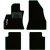 QUEMAR Tappetini Auto per 500L 2012-2022, Bordo Verde, 1 Ricamo | Kit Tappeti Moquette e Gomma su Misura / Set 2 Anteriori + 2 Posteriori / Ricami e Colori Personalizzati / Antiscivolo