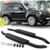 Yucisily 2 pedane laterali in alluminio adatte per Land Rover Defender 90 2020-2026 L663 pedana a 2 porte con pedale Nerfbar (stile vintage)