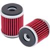 Road Passion 2*Filtri olio Compatibile per YAMAHA Wr450f 450 2009-2019/ Wr250r 250 2009-2019/ Yzf r125 125 2018/ Yz250 250 2015-2018/ Yz450f 450 2015/ Wr250x 250 2009-2015/ Yfz450 se 449 2007-2008