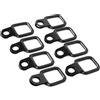 Qiilu 8 pz DRing Ancore Rimozione Rapida Fissaggio Tie Downs Fit per JK YJ TJ JKU Sport Sahara per la Libertà Rubicon X Illimitato 9517 d anello piastra di ancoraggio FIT 1995 2017 per