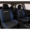Auto Accessori Lupex | Coprisedili Auto Compatibili con Duster dal 2010 al 2024, Colore Nero Blu Scuro, Made In Italy, Tessuto Policotone, Fodere Sedili Anteriori e Posteriori