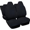 Lupex Shop Coprisedili auto compatibili per C1 prima serie dal 2005 al 2014 con poggiatesta integrato, Jeans Nero, Prodotto Made In Italy
