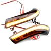 URAGER Direzione Luce Sequenziale Specchietto Retrovisore Laterale Dinamico Water Blink Direzione A LED Per Per Passat B5.5 B6 R36 R32 Per Jetta MK5 Per Golf 5 Per GTI Per Sharan Indicatore Direzione(Giallo)