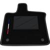 Somer Car Tappetino Auto SOLO LATO GUIDA 1pz compatibile con Renault Captur 2019-2025 | 1 tappeto su misura in moquette, bandiera francia