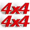 Generico Scritte Panda 4x4 Country Club - Sisley - Trekking 4x4 Fregi Specifiche per Modanature Laterali Logo stemmi rosso 43325-2
