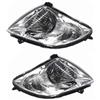 IBNBRO Proiettore Fanale Anteriore Per Suzuki Swift 2005-2011, LED, Argento, Faro, Montaggio Gruppo Fari Anteriori, Coppia Sinistra E Destra