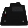 Somer Car Tappetino Auto SOLO LATO GUIDA 1pz compatibile con Ford Fiesta Mk8 2017-2025 | 1 tappeto su misura in moquette, bandiera Italia