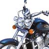 SPAAN Staffa cromata fari supplementari compatibile con Honda VT 600 Shadow