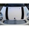 SB CarDesign Strisce Adesivo Cofano per R55 R56 R57 R58 R59 Mini Cooper - Nero, Design 2
