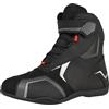 Texpeed Stivali Da Moto Uomo CE Omologati Impermeabile - Protettivi Da Moto ScarpeIin Pelle da motociclista Rialzate - Nero - Courte Longueur - Taglia 45 EU