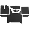 PRESTIGE LINE Tappetini per Camion per MAN TGX dal 2020 Nero Realizzato in ecopelle - Accessori interni Camion - Accessori in schiuma comfort - Rivestimento antiscivolo su tutto il pavimento