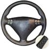 FGOFJG Coprivolante Auto Coprivolante Per Auto In Pelle Microfibra Cucita A Mano Per Mercedes Per Benz Classe C SLK W203 R171 2004-2008 Custodia Volante(Grey)