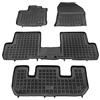 MTM Tappetini Gomma per Dacia Lodgy 7 posti 07.2012-10.2022 Design a Vaschetta, su Misura con Bordi Rialzati cod. 3D 7201