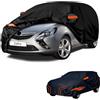 generico Telo copriauto esterni Compatibile con OPEL Zafira 1999-2014,antivento,antipioggia,antineve,antisole impermeabile,protezione per tutte le stagioni (black orange)