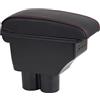 OYHCM Centrale Bracciolo per Suzuki Jimny 2005-2018, 3 USB | 2 USB + 1 USB-C,Doppio vano portaoggetti,Coperchio scorrevole,Pelle PU,Design monoblocco,Installazione senza forare