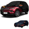 generico Telo copriauto esterni Compatibile con JEEP Compass 2006-2026,antivento,antipioggia,antineve,antisole impermeabile,protezione per tutte le stagioni (black orange)