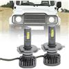NSLUMO Kit Conversione Fari Full LED Anabbaglianti,Abbaglianti per Suzuki Jimny FJ Vitara Samurai Santana Pieno raggio 6500K Tutto in uno H4 LED Canbus Faro Anabbagliante H4 Sostituzione alogena
