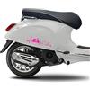 Pimastickerslab Kit 2 adesivi compatibili con PIAGGIO VESPA PRIMAVERA SPRINT GTS PX passione grafica completa colore a scelta Cod.1840 (046 ROSA FLUO)