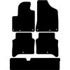 Kovvar Tappetini per Auto in Gomma Duogrip adatti per Hyundai Santa Fé CM 2006-2010 - Versione: 7 posti - Serie: DuoGrip Gomma
