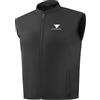 SHIMA WINDBREAKER Gilet Moto Uomo Estivo Inverno Donna Softshell Biker Leggero Senza Maniche Transpirante Outdoor Sottile Termofunzionale Sotto Giubbotto Vest (Unisex, Nero, M)
