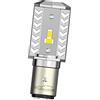 Ruiandsion H6 BA20D LED Moto lampadina faro 6-30V 8000LM Super Bright 7035 2SMD Chipsets LED lampadina per la moto faro, non polarità (confezione da 1)