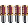 Ruiandsion - Lampadine a LED BA9S, 10 - 30 V, super luminose, 3030, 12SMD, BA9 1895 1891 57, per auto, luci di cortesia, luci per portiere laterali, luci targa, 4 pezzi