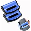 Minsezhi 2 Pack Regolatore cintura sicurezza automobile,clip cintura sicurezza automobile,clip bloccaggio cintura sicurezza per gli adulti,clip bloccaggio posizionatore regolatore automatico (Blu)