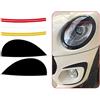 NVETJMUA Faro Sopracciglio Palpebre Per MINI Per Cooper F54 F55 F56 F57 R55 R56 Fari per auto Sopracciglia Palpebre Copertura Ciglia Testa Lampada della luce adesivi sopracciglio faro auto