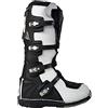 WinNet Stivali da Moto Cross Enduro Quad Off Road con Protezioni (45, Bianco)