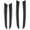 LPXYZD Rivestimento Copertura Pannello Per BMW Per X5 Per E70 Per X6 Per E71 2008 2009 2010 2011 2012 2013 Auto Decorativi Interni In Fibra Carbonio Pannello Porta Adesivi Copertura(Black)
