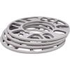 Janmobrian Distanziali Ruote Auto universale in lega di alluminio 4pcs 3mm 5mm 8mm 10mm ruota ruota spaziatori spessori set accessori for auto esterno(5mm)