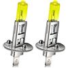 Ruiandsion 2pcs H1 faro alogeno lampadina fendinebbia 100W 24V Giallo 64150 12258 Lampadine