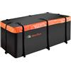 MeeFar Borsa da trasporto per gancio di traino, 100% impermeabile, 15 piedi cubi (147,3 cm, 48,3 cm, 61 cm), include 8 cinghie rinforzate per pick-up su tutti i veicoli con cestino in acciaio
