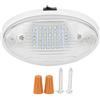 mumisuto Luce di utilità per veranda esterna ovale a LED per camper, lampada da soffitto a LED ad alta luminosità da 12V 400lm per rimorchio di barche per yacht e camper