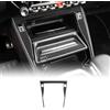 KUNGKIC per Peugeot 208 e-208 2025 2024 2023 2022 2021 2020 Accessori Real Fibra di Carbonio Auto Center Console Dashboard Panel Frame Cover Trim Accessori Interni (A,Nero)