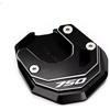 BXCTDNFB Per Honda Per Forza 750 NSS750 2021 2022 2023 2024 2025 2026 Accessori Moto Cavalletto Ingranditore Laterale Pad(Black)