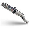 GPR Italia BT.7.DE Terminale Omologato con Raccordo Compatibile con BETA RR 125 ENDURO LC 4T 2010/18 Deeptone Inox