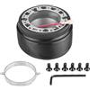 equlup Adattatore per mozzo volante a 6 fori per bulloni, adattatore per mozzo da corsa a sgancio rapido volante 16mm/0,6 pollici Connettore mozzo Accessori auto per MIATA MX3 MX5 MX6