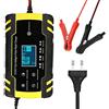 NGHSDO Carica Batteria Auto Completamente automatico batteria Car Charger 12V 8A 24V 4A intelligente di ricarica rapida for AGM GEL WET caricabatteria display Caricabatterie Auto (Color : 3)