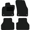 Alpha-Tex Produktions- und Handels GmbH Tappetini adatti per Ford Tourneo Connect Tipo (Costruzione 2022 - attuale), Hit nero | 4 pz. | Bordo nero | 4x chiusura a scatto