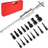 jiouxip Set di estrattori per cuscinetti a pinza per fori ciechi, set di estrattori per cuscinetti e martello scorrevole con pinze espandibili da 8-32 mm, set di rimozione cuscinetti per automobili