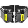 BLACK DOVES GRAPHICS Fluorescenti Adesivi compatibili con GIVI Monokey Trekker Outback Bauletto Alluminio TOP CASE 42 58 ltr Motorrad (Giallo FLUO)