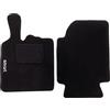 Lupex Shop Tappetini auto in moquette con strappo compatibili per Smart 3a Serie W453 dal 2014