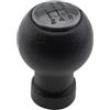 YFQAZXSW Pomello del cambio Pomello del cambio Leva del cambio Boccola Coperchio antipolvere Vite filettata for Suzuki for Swift 2011-2017 for Suzuki for S-Cross for SX4 for ALTO(Black)