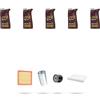 HOFFCAR Kit tagliando 4 FILTRI e 5L OLIO M compatibile con Fiat Strada (178,278) 1.9 JTD 59kw dal 2002