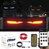 Kosinso Occhi Devil Eyes - Illuminazione LED per Camion e Automobili, Display Flessibile Programmabile, Fai Da Te, Luci Dinamiche e Colorate a Forma di Occhio (120 x 595 mm)
