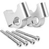 FTJKKVV Morsetto Manubrio Per BMW R1200GS R1250GS LC Adventure Per ADV S1000XR R 1250 GS Riser Manubrio Moto 32MM Adattatore Prolunga Morsetto Manubrio Drag Riser Manubrio(D'argento)