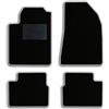 QUEMAR Tappetini Auto compatibili con Alfa Romeo Giulietta 2010-2016/ Kit Tappeti Moquette e Gomma su Misura (Set 2 Anteriori+2 Posteriori)/Ricami e Colori Personalizzati (Bordo Perla, 0 Ricami)