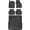 MOTOS Set di tappetini in gomma e tappetini per il bagagliaio per Volkswagen Passat B8 2014-2022 Migliorare il comfort di viaggio con tappetino antiscivolo auto 3D- tappetini per tutte le stagioni aut