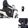 MOTO SPORT MONDO COMPATIBILE CON KYMCO PEOPLE S 200 COPRIGAMBE DA INDOSSARE TUCANO URBANO R194-N COPERTA TERMICA IMPERMEABILE PER SCOOTER MAXISCOOTER COPERTURA GAMBE PETTO NERO